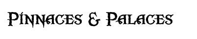 Pinnaces and Palaces